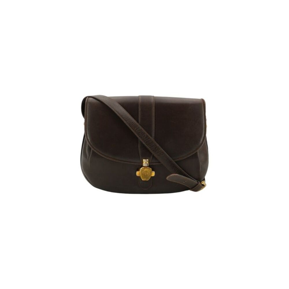 Gucci Vintage Leather Shoulder Bag Not Applicable